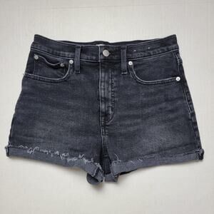 Madewell Black High Rise Denim Shorts SZ 27